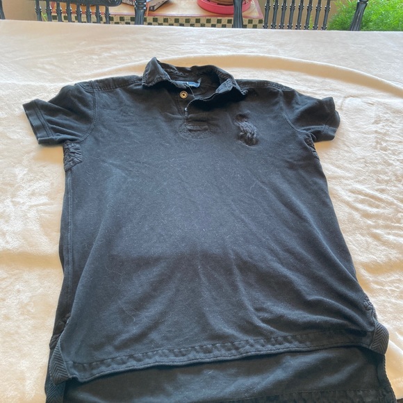 Mens Polo Ralph Lauren Black Polo Shirt. Size Small. - Picture 2 of 3